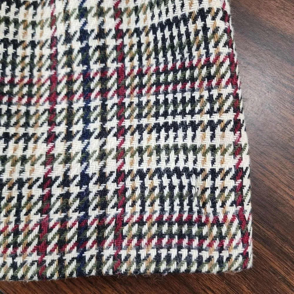 Sag Harbor Plaid Blazer Wool Blend Houndstooth Eclectic Grandpa Jacket Size 14 - Picture 6 of 16